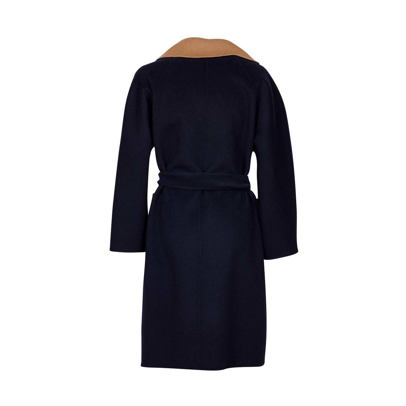 Cappotto Rail Reversibile In Lana Doppiata Donna Navy Cammello MM/50160319600 014NAVY.CAMMELLO MAX MARA WEEKEND 