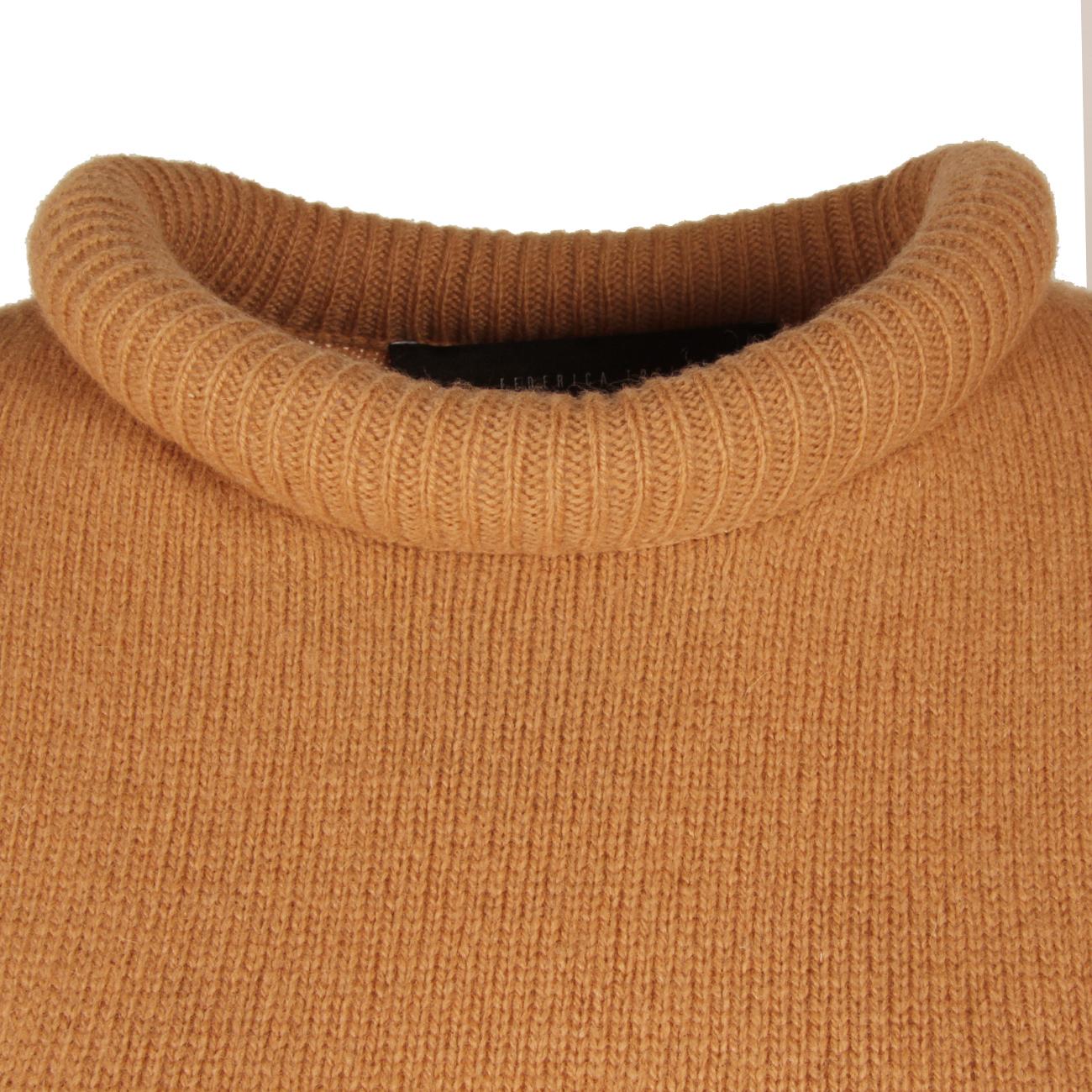 Abito Corto In Lana Donna Cammello FTI22AK0080XXXXXX 0013 CAMMELLO FEDERICA TOSI 
