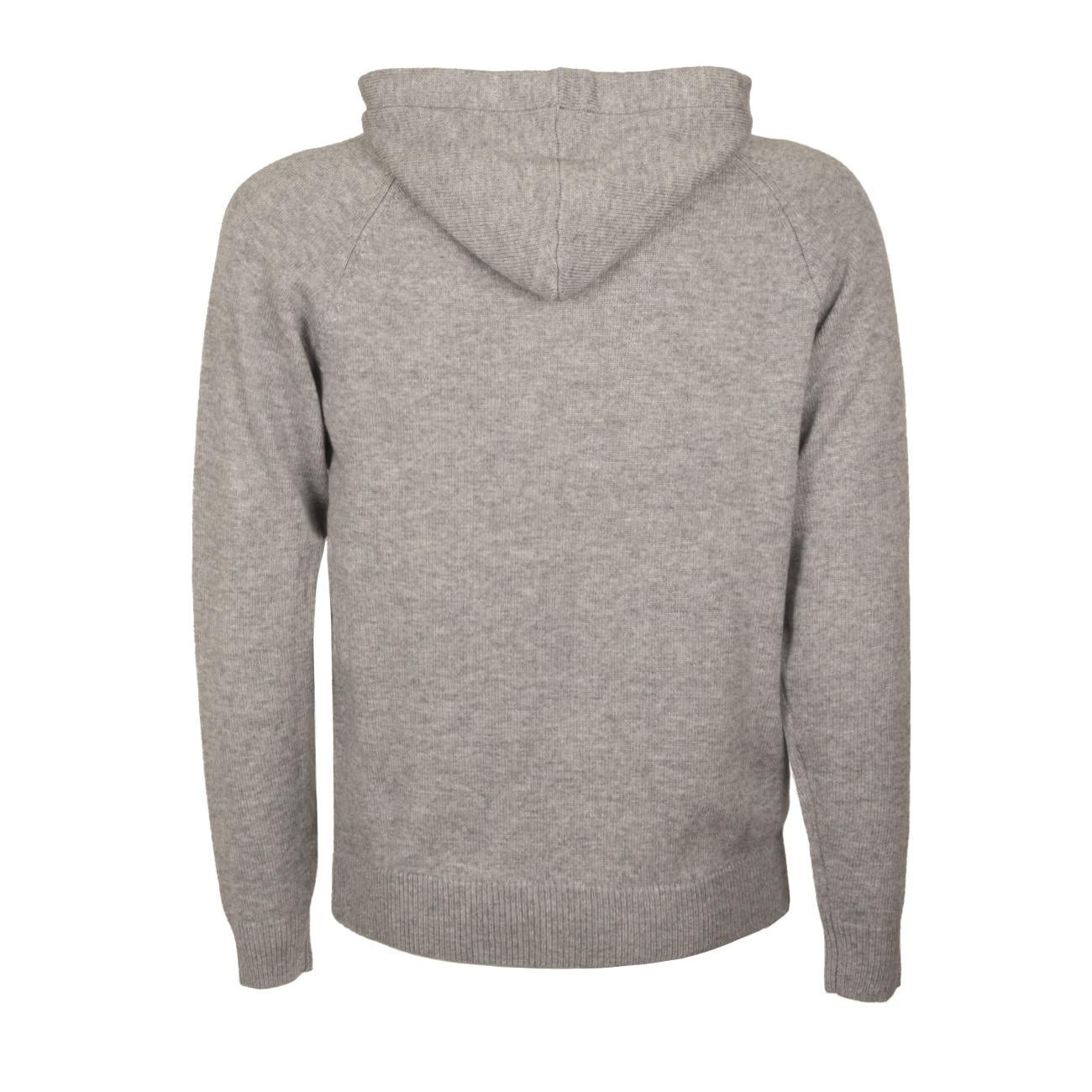 Felpa Solid Color In Misto Lana Uomo Grigio K43137 06 GRIGIO SUN68 