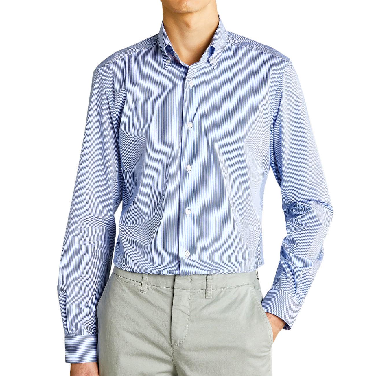 Camicia New Button Uomo Mediterraneo NCMA146258SUDWU010 MEDITERRANEO FAY 