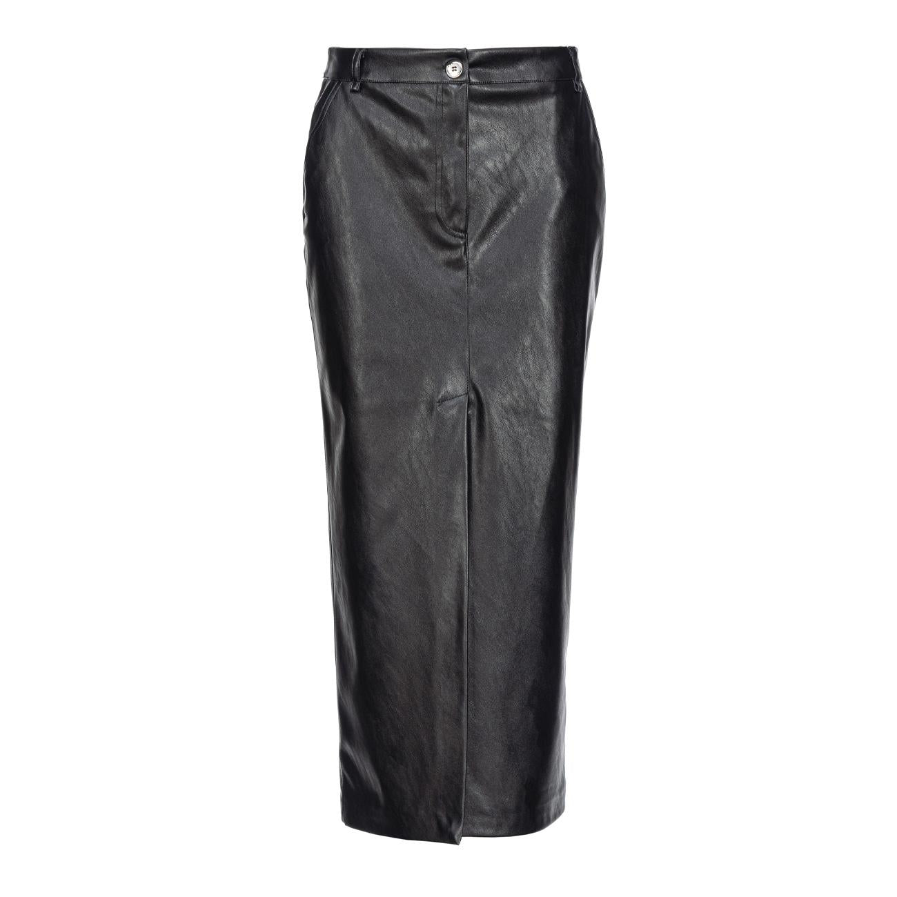 Gonna Similpelle Lunga Donna Nero Limousine 104145/7105 Z99 NERO LIMOUSINE PINKO 