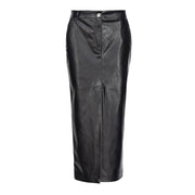 Gonna Similpelle Lunga Donna Nero Limousine 104145/7105 Z99 NERO LIMOUSINE PINKO 