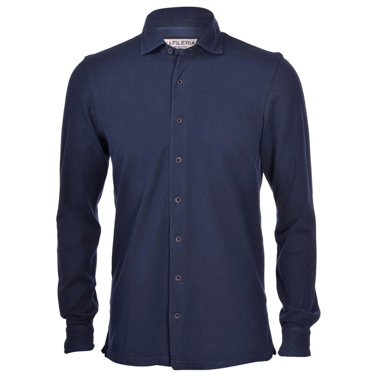 Camicia In Cotone 60109/79081 598 BLU NAVY LA FILERIA 