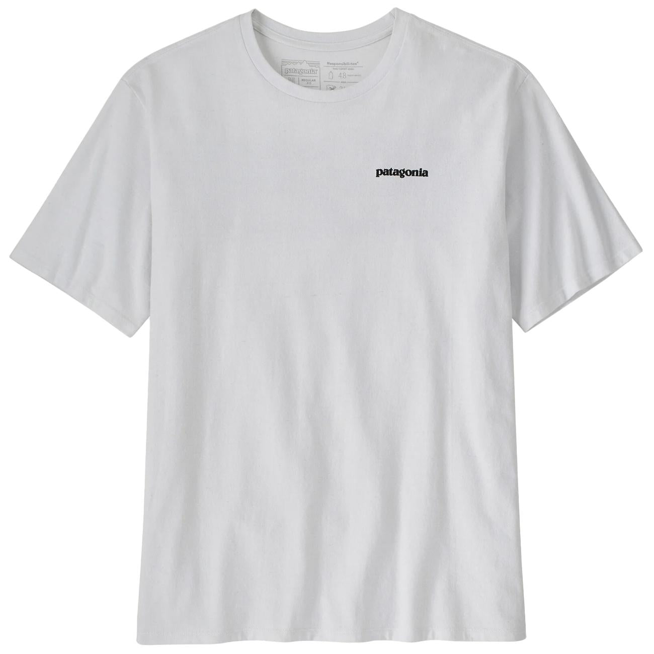 Men's P-6 Logo Responsibili-Tee® 38504 WHI/WHITE PATAGONIA 
