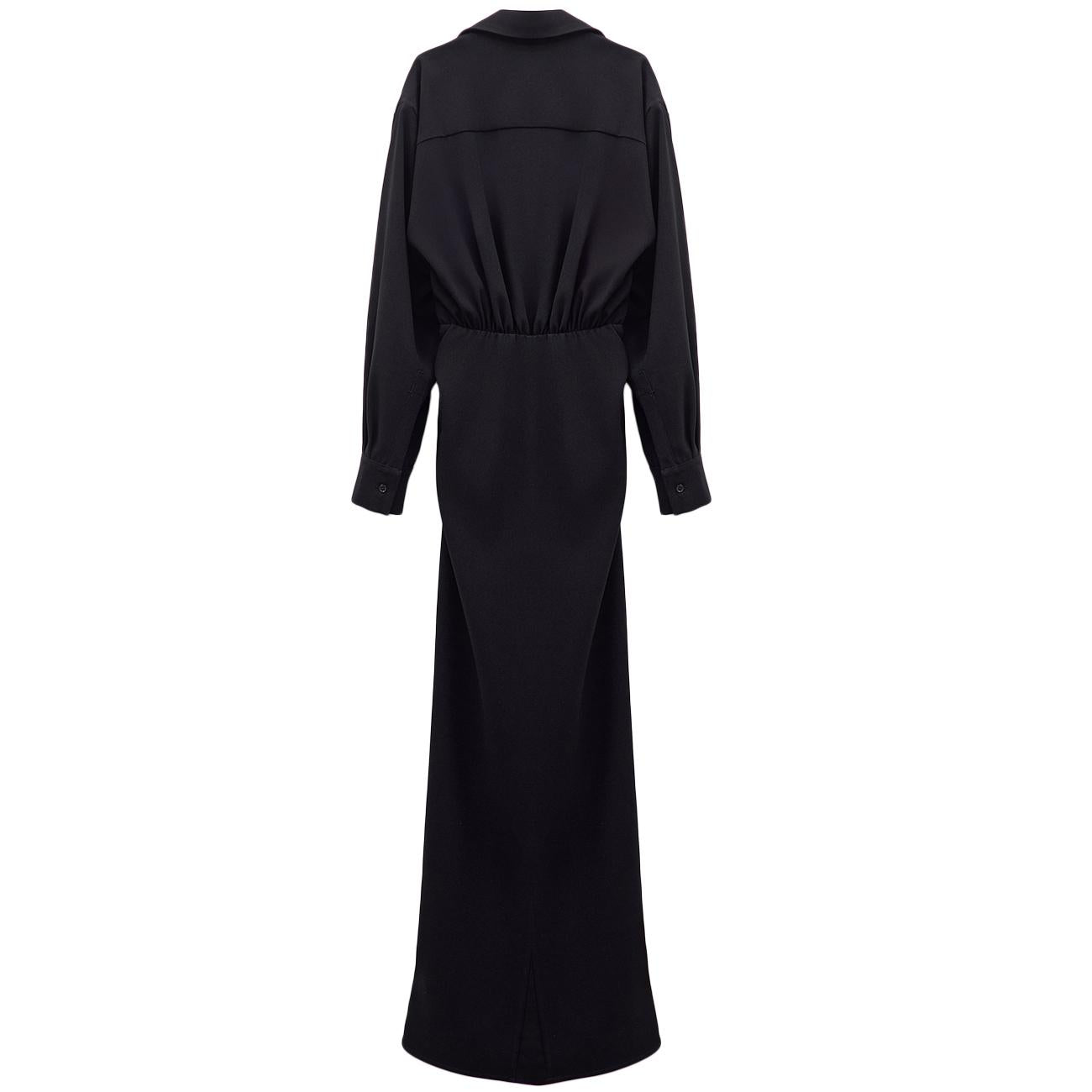 Vestito Lungo In Stile Camicia EFW250275 NERO ELEH 