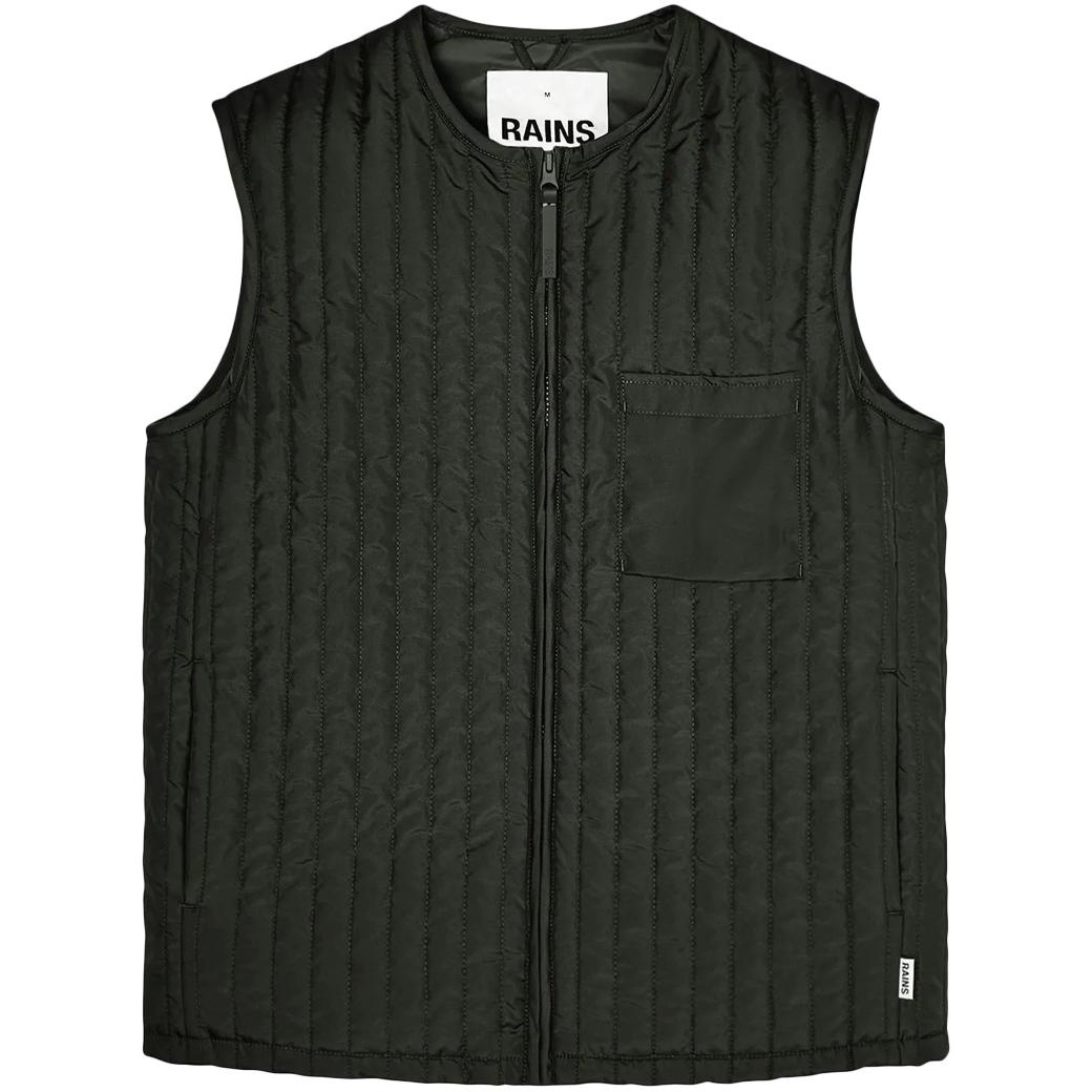 RAINS Smanicato Liner Vest Unisex Green RA18320 GREEN 