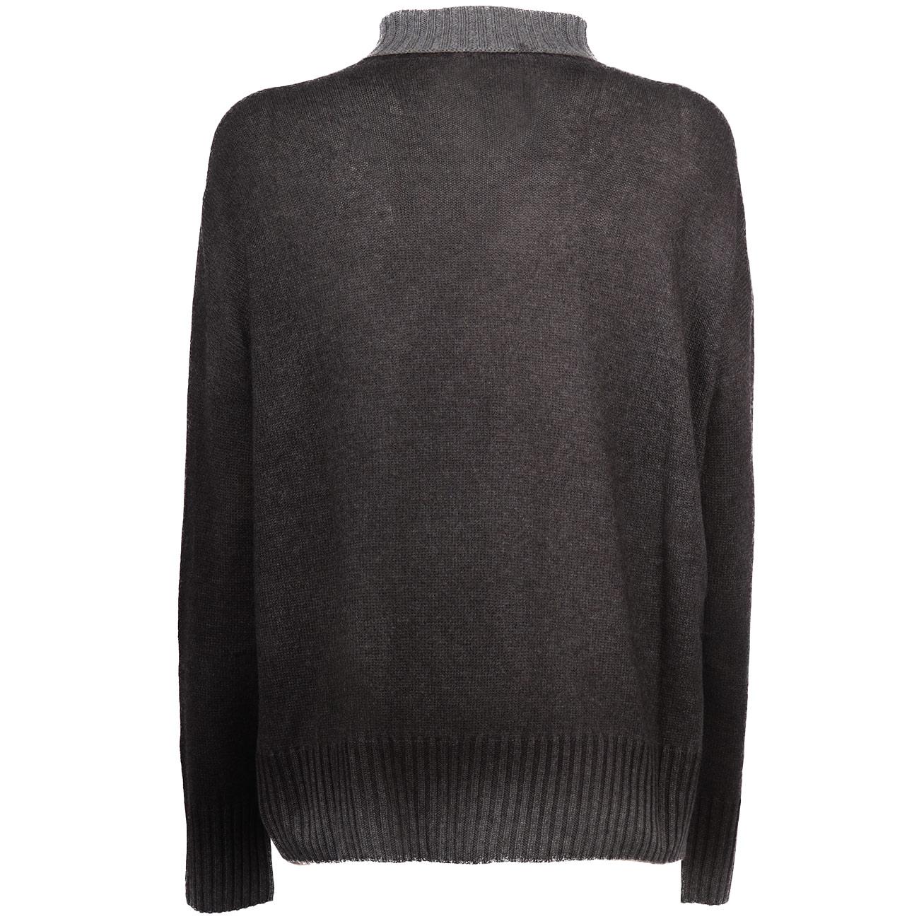 Lupetto Oversize Effetto Sfumato D3228AE 1605 EBANO MASCHERONI 