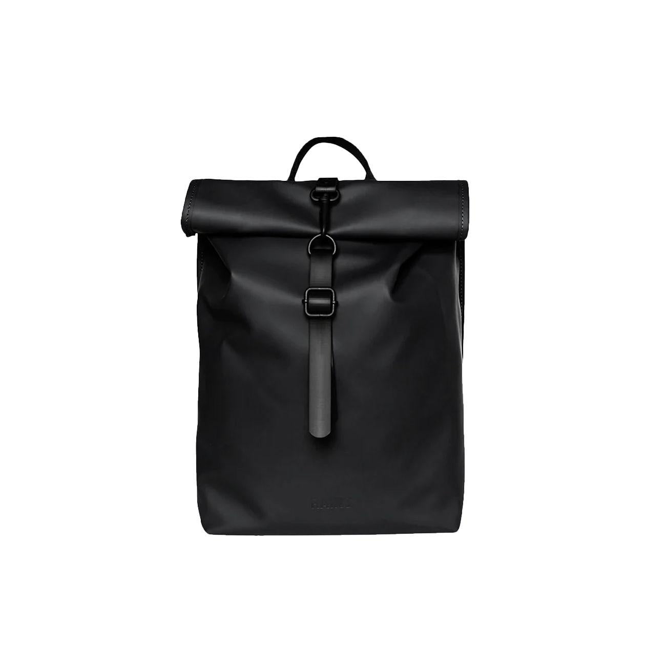 Zaino Rolltop Mini Unisex Nero RA13610 BLACK RAINS 