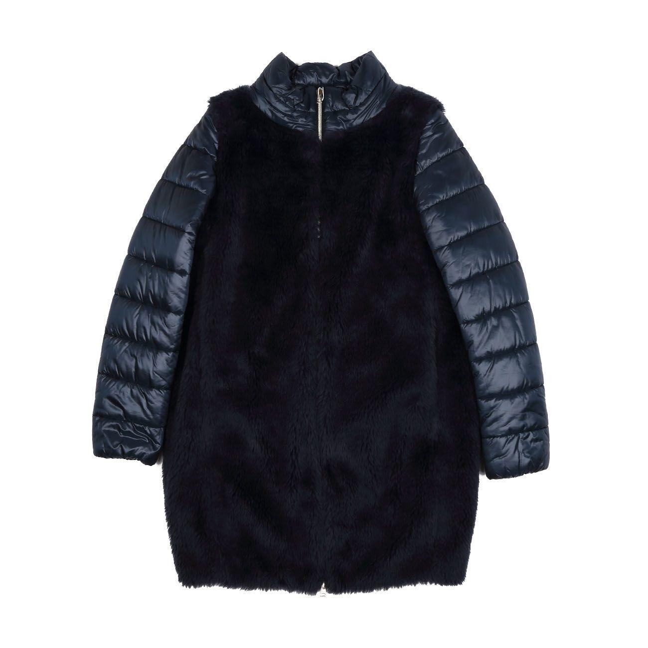 Ecopelliccia Bambina Blu Navy CA0001G20021 9200 BLUNAVY HERNO 