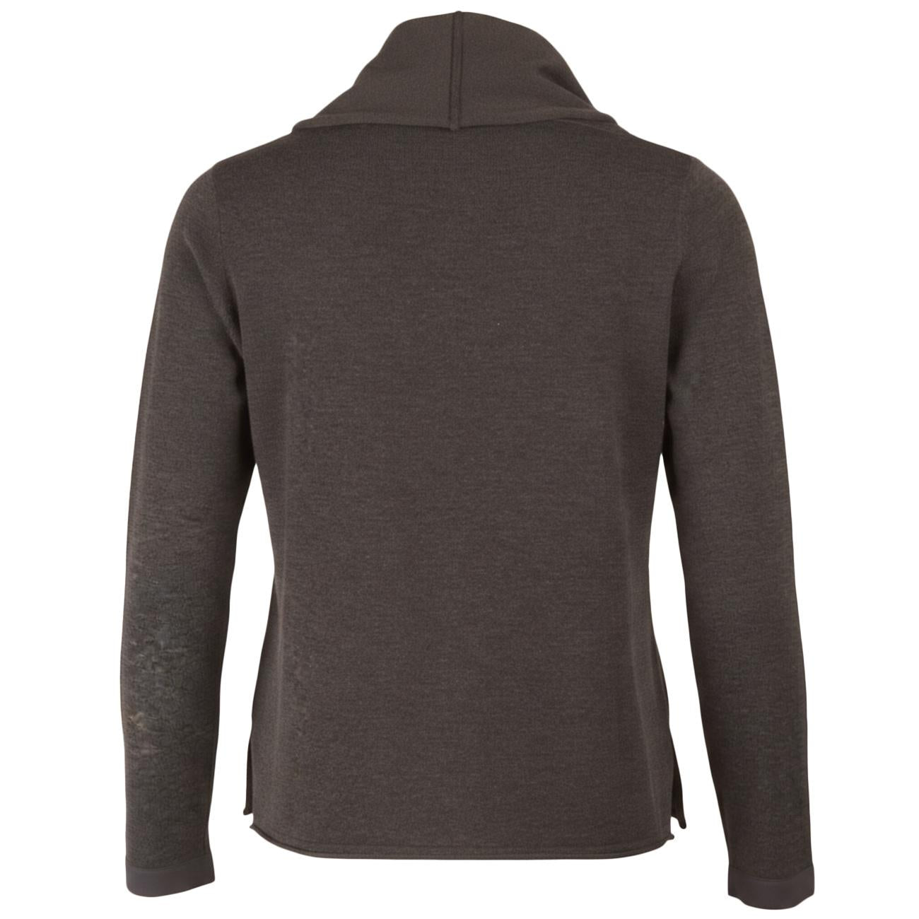 Maglia Collo Ciambella Con Polsini In Tessuto 255W1156 - DW 028 CARBONE ANIS WHITE 