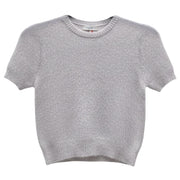 T-Shirt Nina In Lana Mohair NINA 2557U 851 ARGENTO CRUNA 