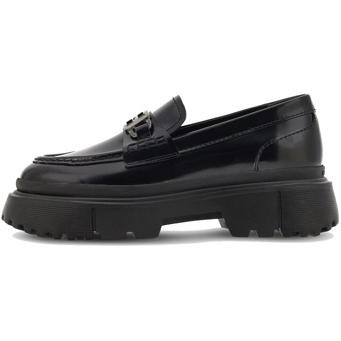 Mocassini H629 Catena Piccola Donna Nero HXW6290EP20RWWB999 NERO HOGAN 