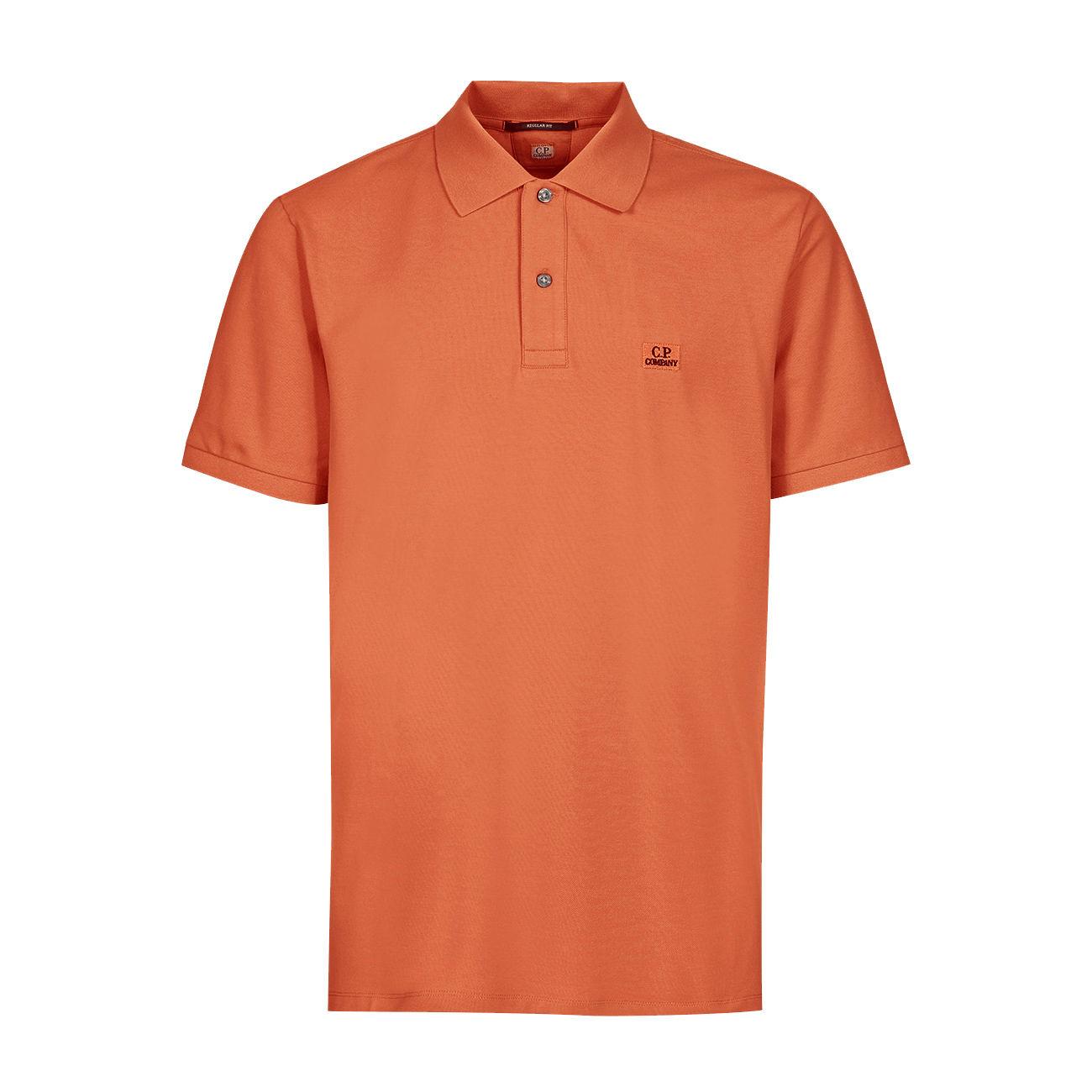 POLO U. STRETCH PIQUET POLO SHIRT CP 14CMPL094A005263W 439/HARVEST PUMPKIN/ARANCIO C.P. COMPANY 