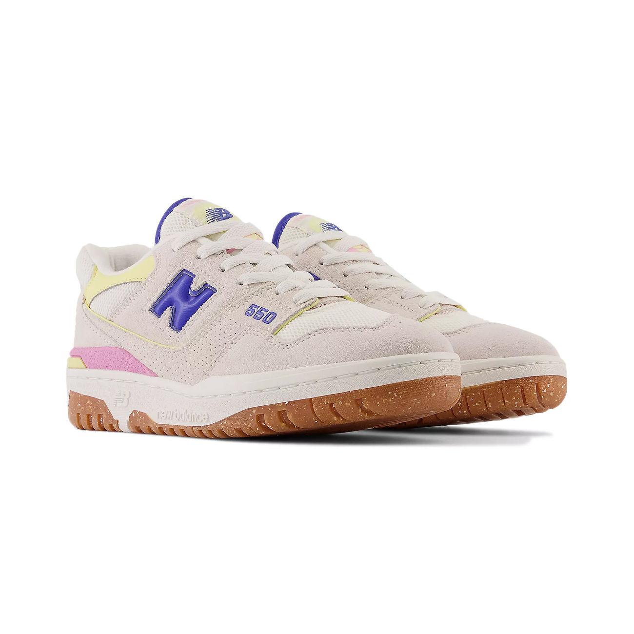SNEAKER DONNA LIFESTYLE MTZ NEW BALANCE BBW550DB WHITE/BLUE/YELLOW/PINK NEW BALANCE 