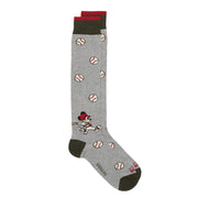 Calze Mickey Baseball Unisex Grigio Melange FW230008 9 GRIGIO MELANGE SOX IN THE BOX 