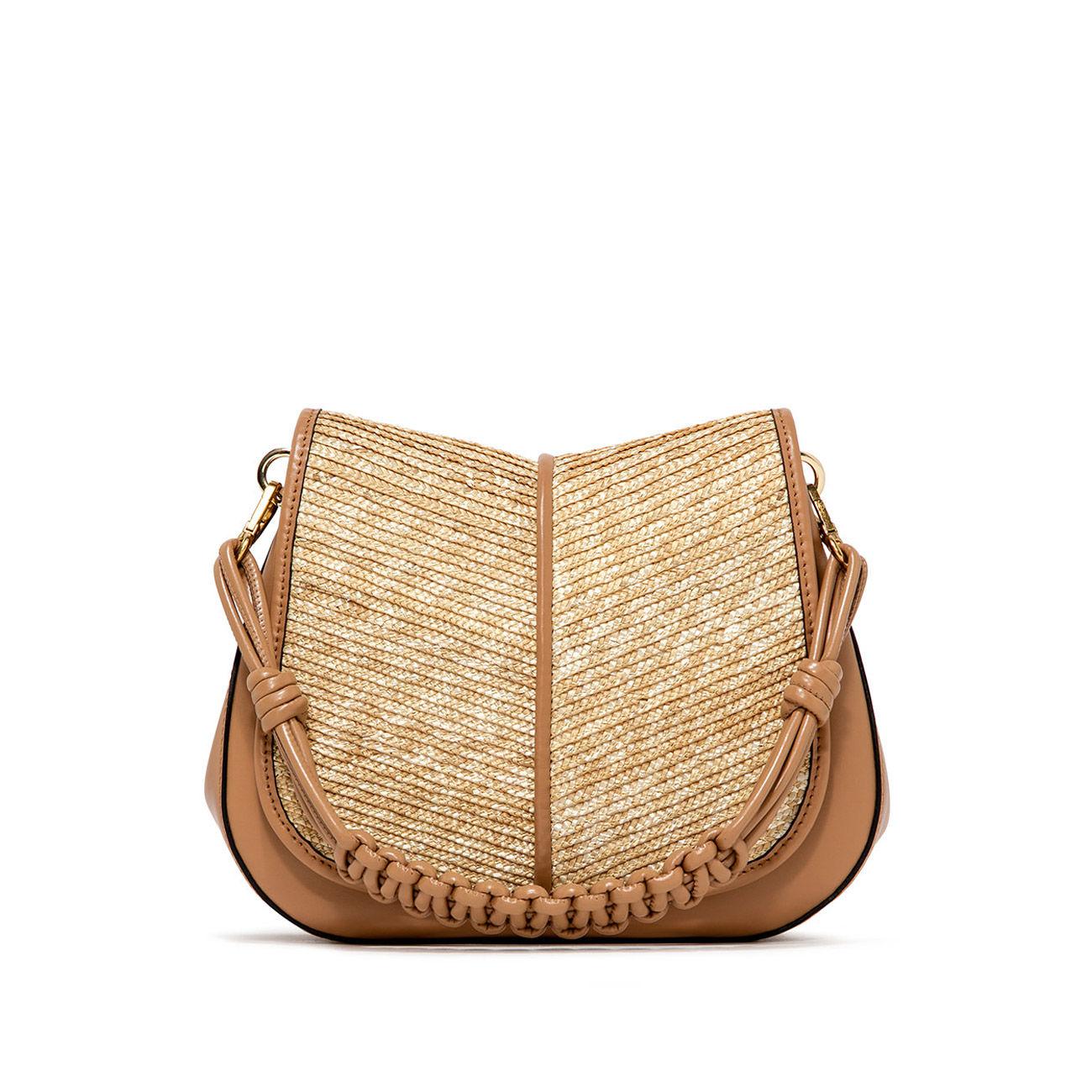 Borsa A Spalla Helena Round In Pelle Donna Nature BS9666HGL/PGLF 0422NATURE GIANNI CHIARINI 