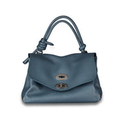 Borsa Postina M Piuma Knot Nero Donna Blue Atmosfera 068090 0660000 M Z0560 BLUE ATMOSFERA ZANELLATO 