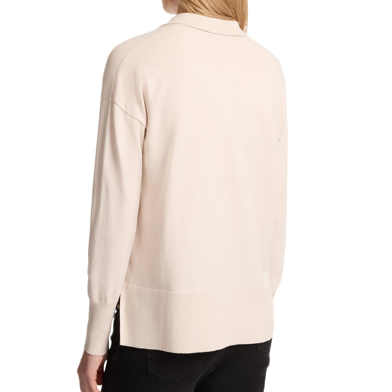 Polo Con Bottoni E Colletto M455Z000585 002 GESSO ELENA MIRO' 