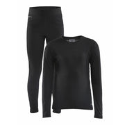 Set Intimo Core Warm Baselayer Maglia E Pantalone Bimbo Black 1909712 999000 BLACK CRAFT 