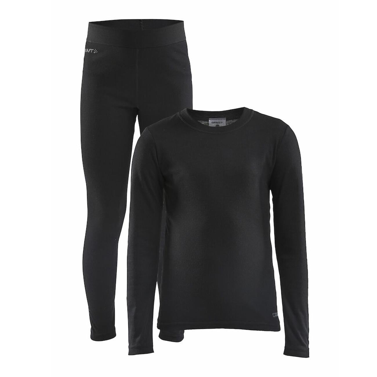 Set Intimo Core Warm Baselayer Maglia E Pantalone Bimbo Black 1909712 999000 BLACK CRAFT 