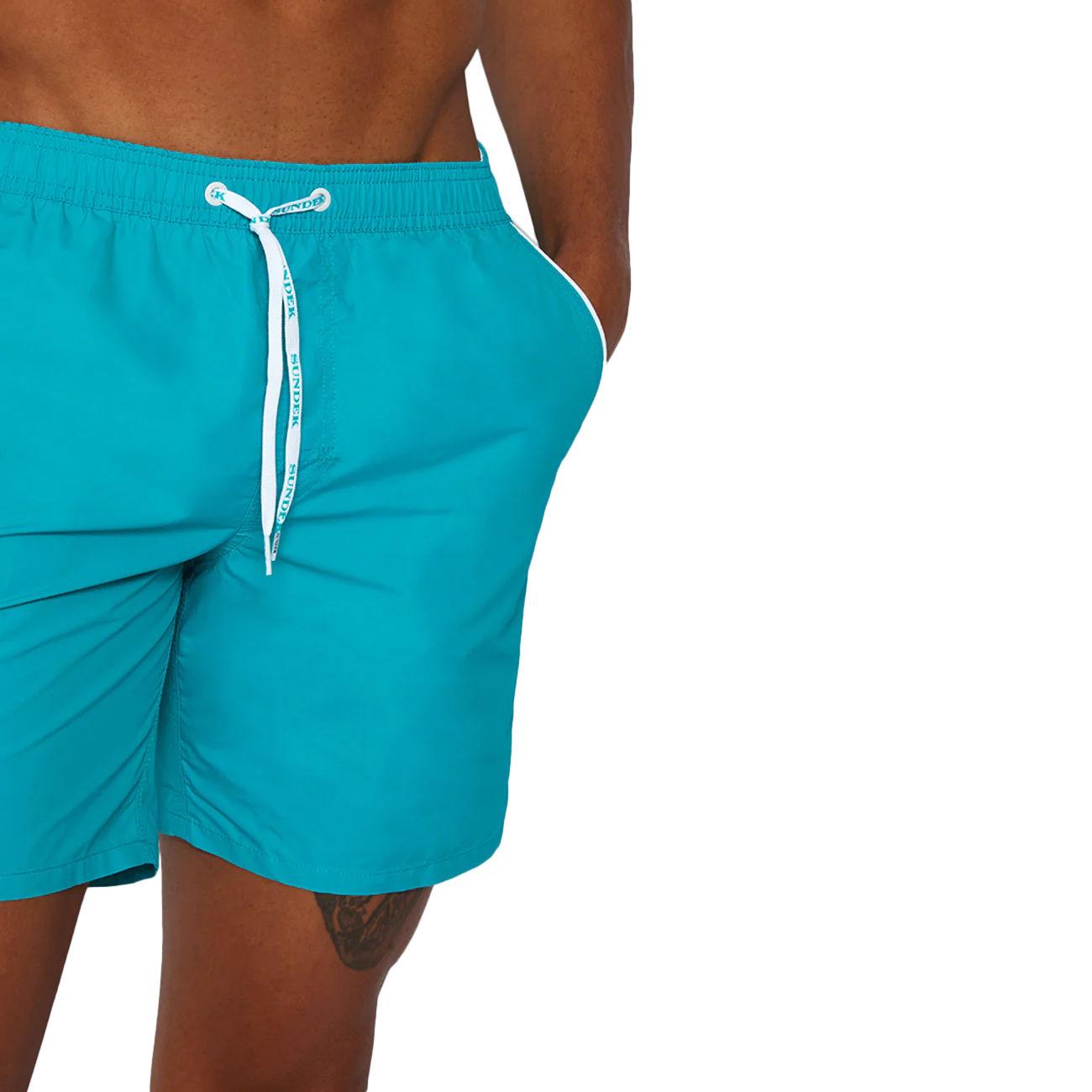 Bermuda Pervis Boardshort Uomo Blue Grass M420BDTA100 95001 BLUE GRASS 01 SUNDEK 