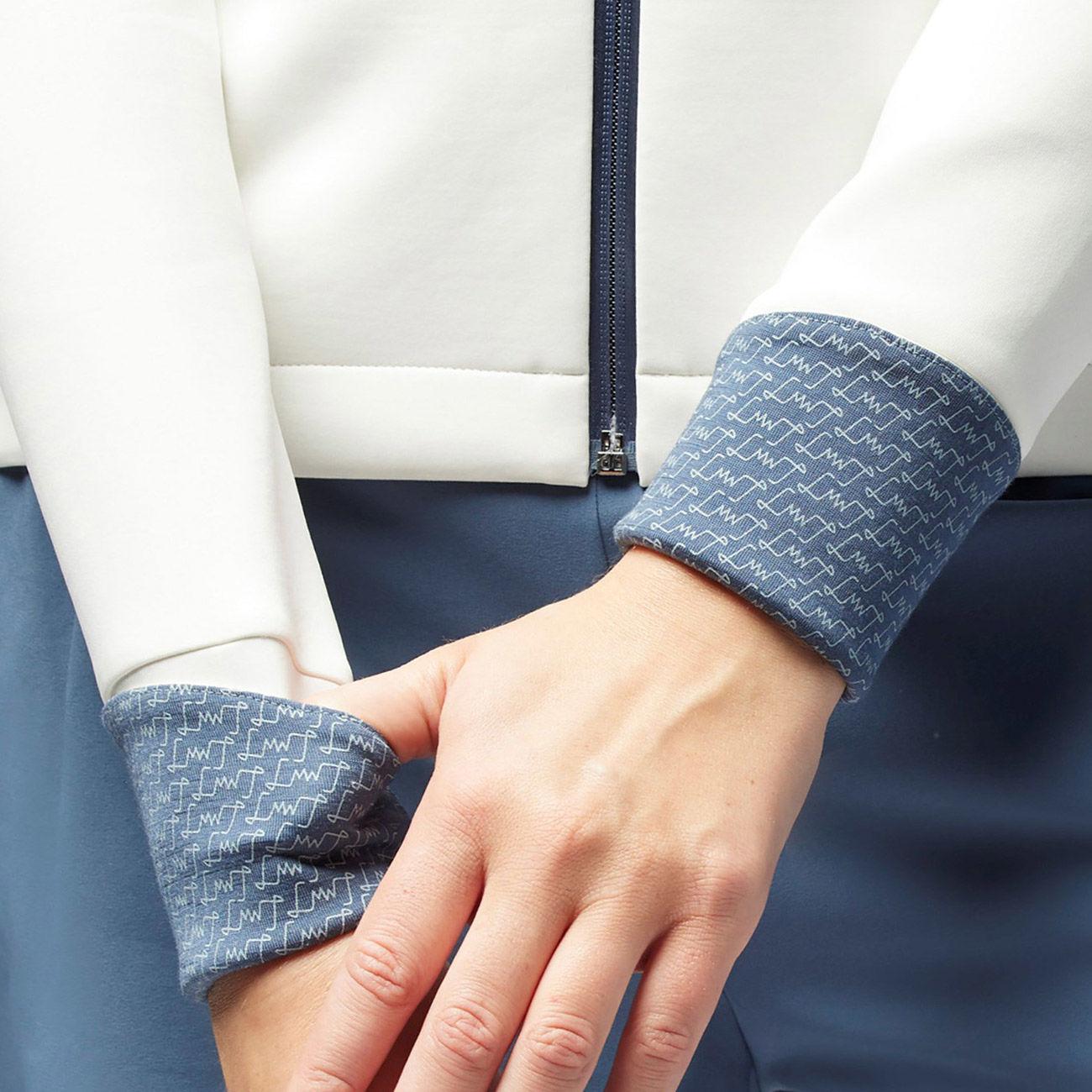 ANTJE THERMAL HOODIE D. LAMUNT ANTJE85/0000050009 0080 WHITE LAMUNT 