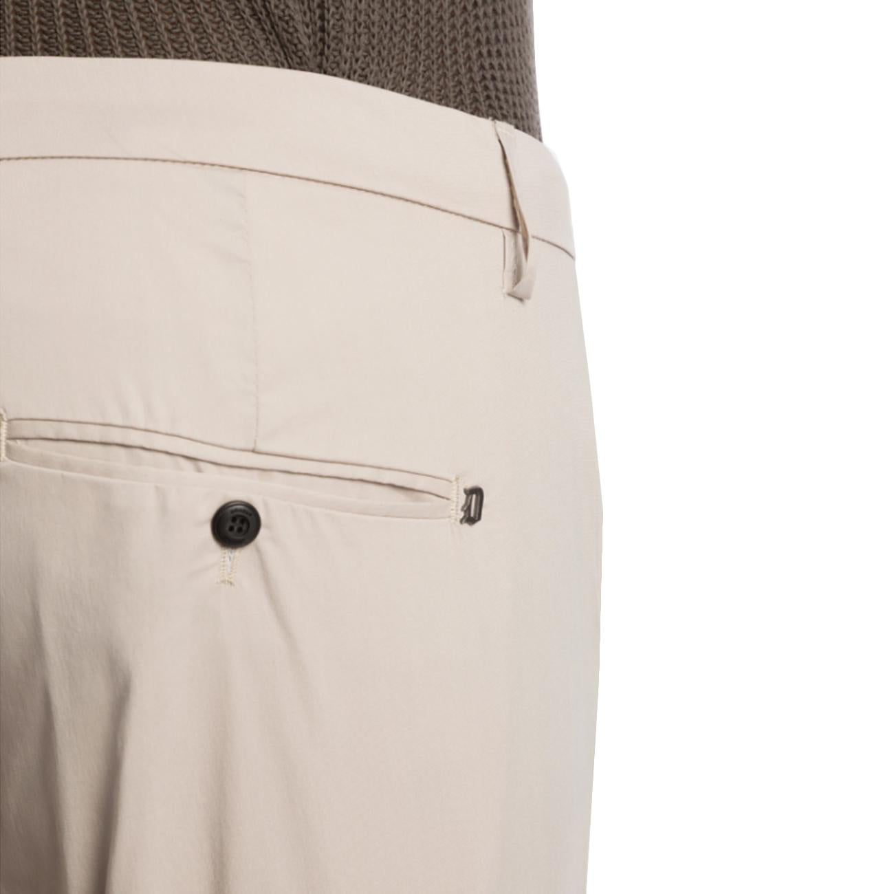 Pantaloni Gaubert Slim In Popeline Cotone E Nylon UP235_PS0020U_002 010 LIEVITO DONDUP 
