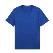 T-Shirt In Cotone Custom Slim Fit Uomo Beach Royal 710740727 077 BEACH ROYAL POLO RALPH LAUREN 