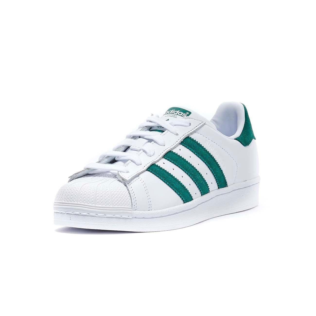 Sneaker Superstar Donna White Green EE4473 FTWWHT/CGREEN ADIDAS 