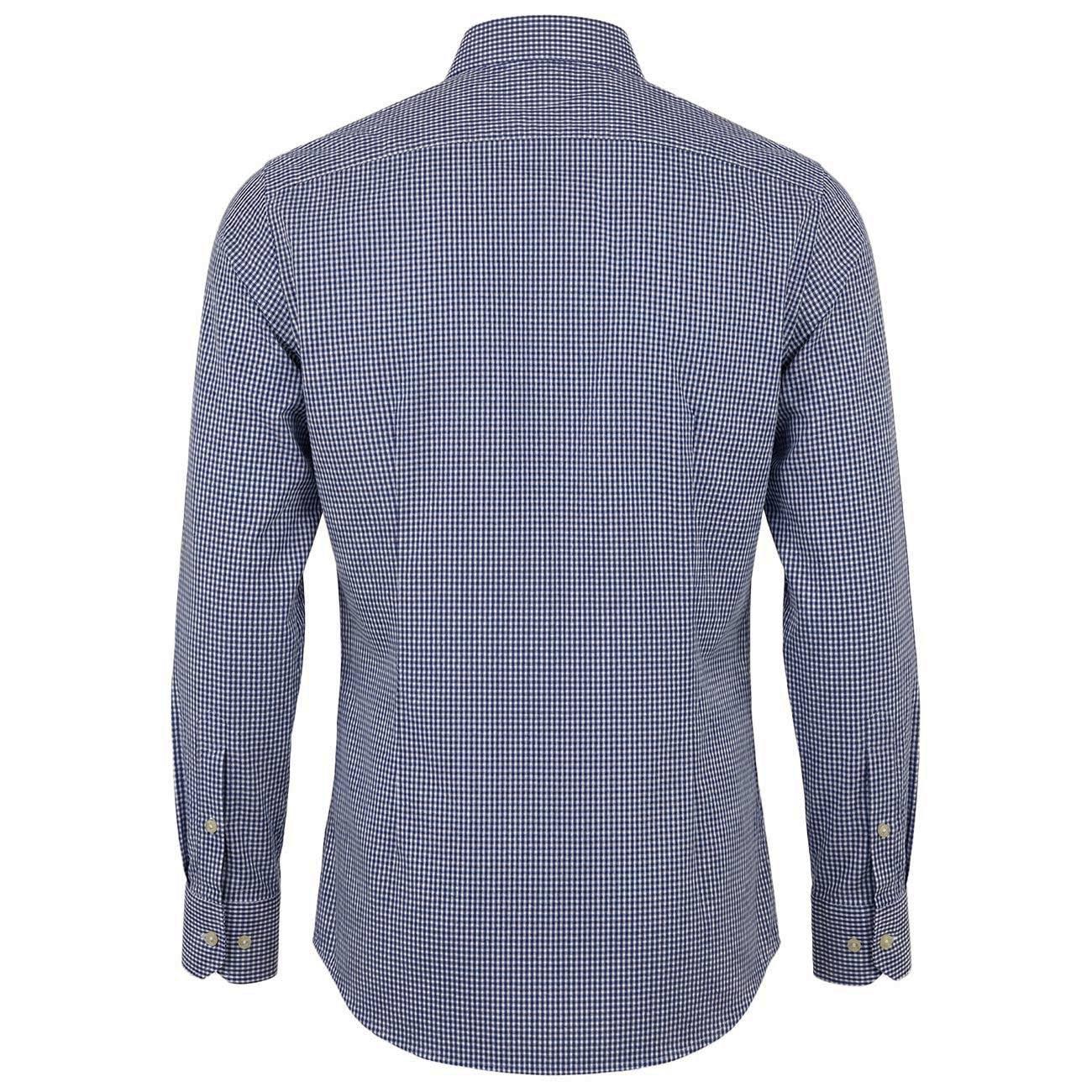 Camicia Rigata Con Collo Francese UB5FUR QE4 BIANCO/BLU GUGLIELMINOTTI 