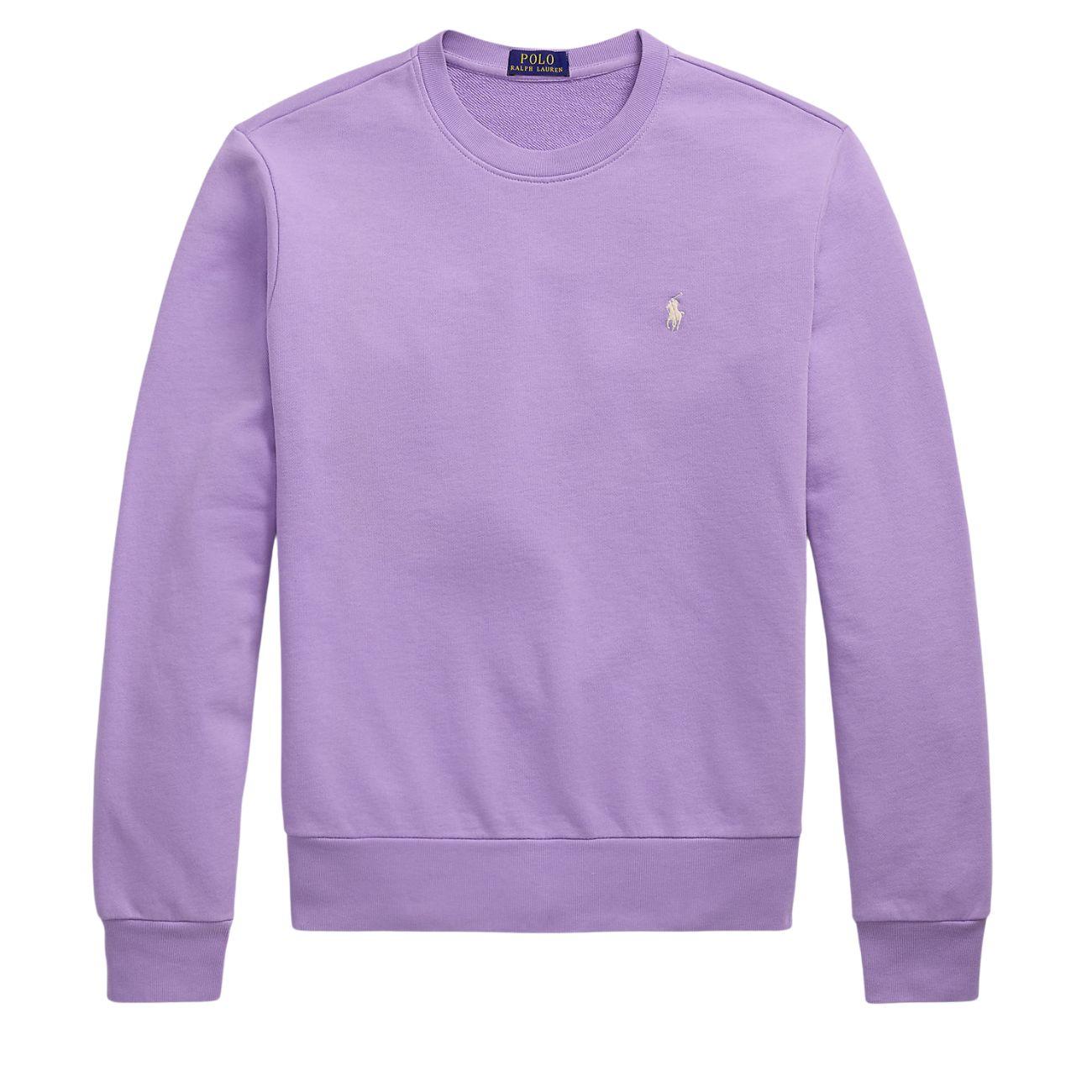 Felpa Girocollo Uomo Sky Lavender 710916689 028 SKY LAVENDER POLO RALPH LAUREN 