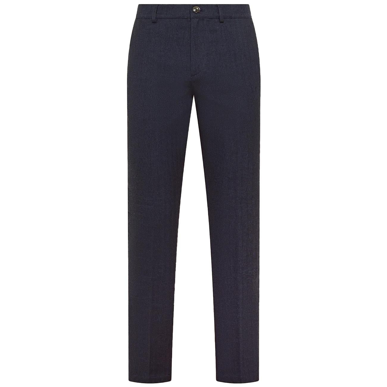 Pantalone Solferino Sim Fit Con Elastico In Cintura SOLFERINO 1606 524 BLU CRUNA 