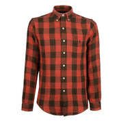 Camicia Sportiva Uomo Red Black 710922250 003 RED/BLACK POLO RALPH LAUREN 
