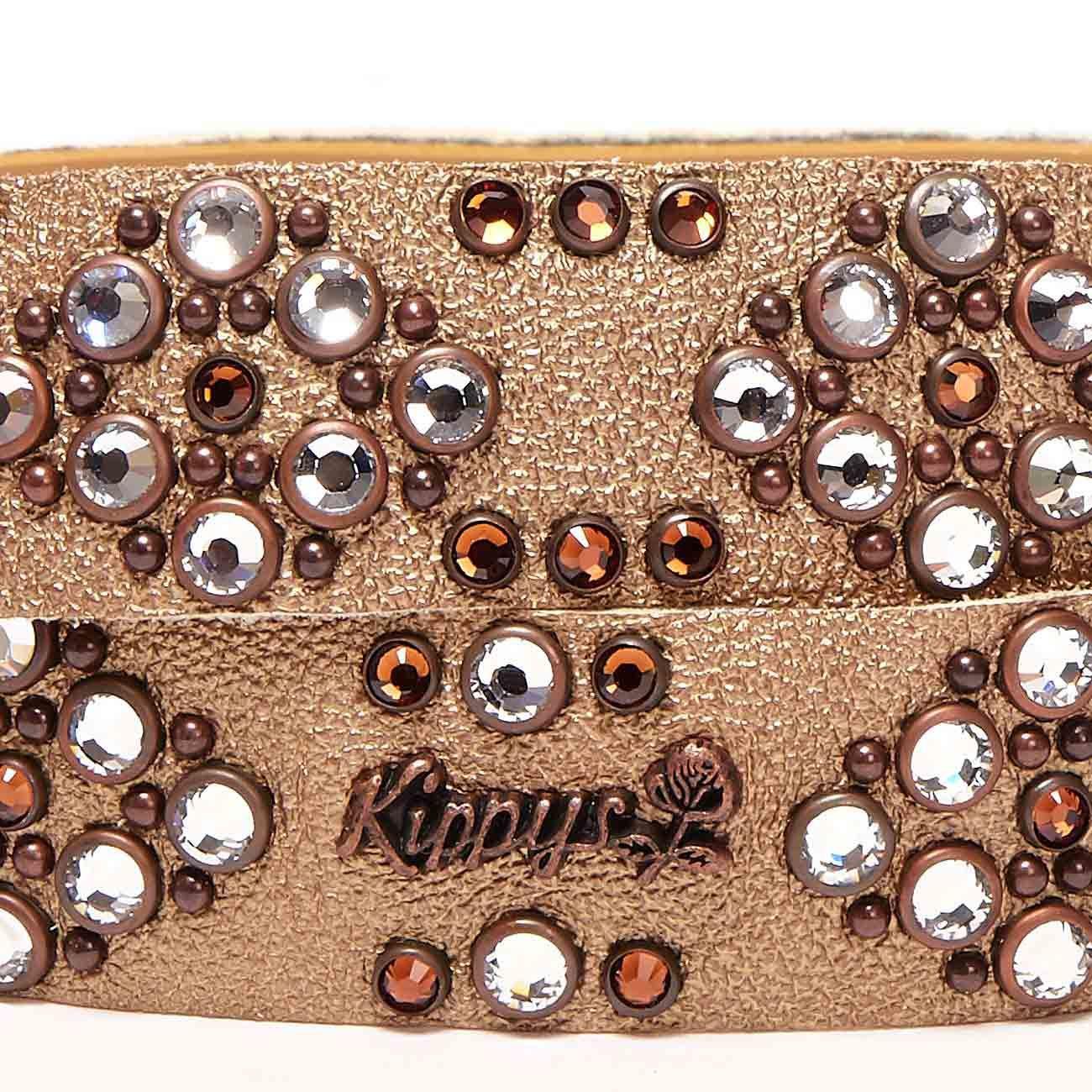 Cintura Media Swarovsky Fibbia Decorata Donna Oro Bronzo Silver SWAMEDIAFDEC ORO.BRONZO.SILVER KIPPYS 