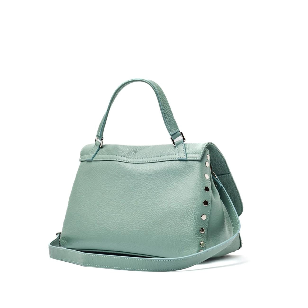 Borsa Postina S Daily Donna Nero 068010 0040000 S Z0495 GREEN PIPERITA ZANELLATO 