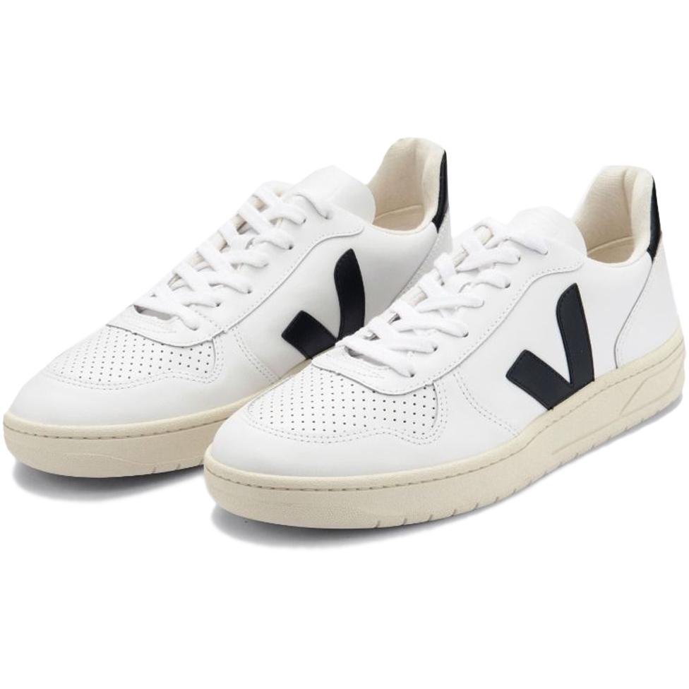 SNEAKERS D. V 10 LEATHER VEJA VX0200005 EXTRA WHITE BLACK VEJA 