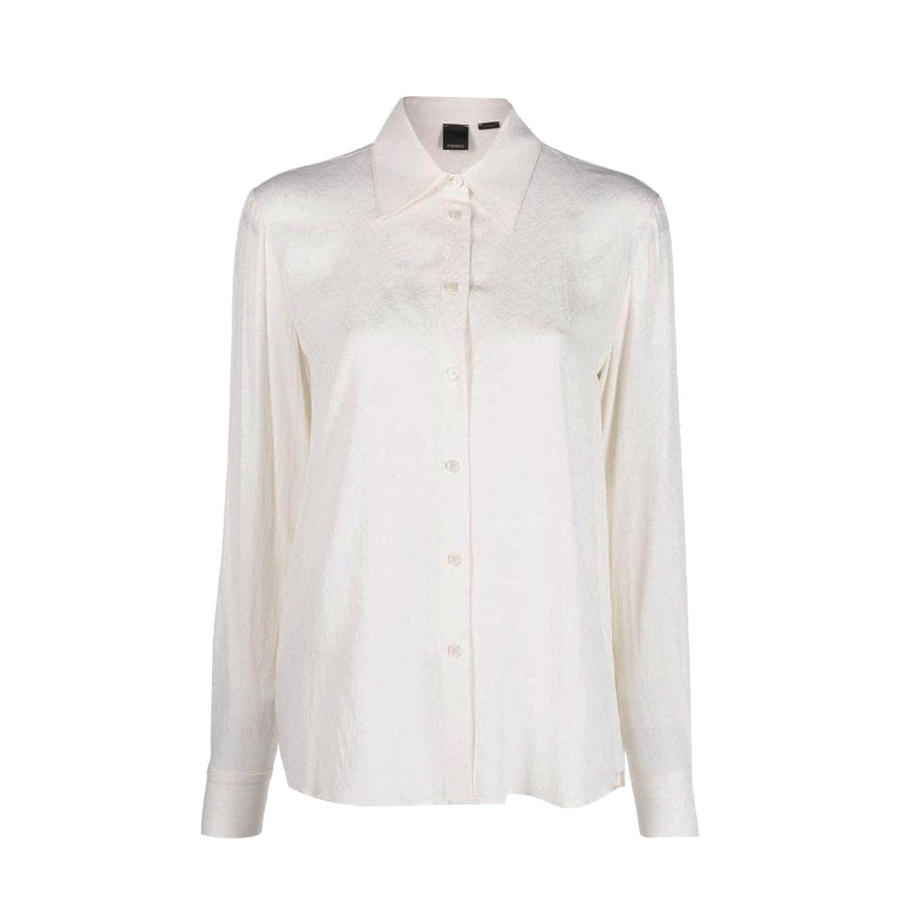 Camicia Smorzare Donna Bianco Gelato Vaniglia 100121/A01P Z00 BIANCO/GELATO VANIGLIA PINKO 