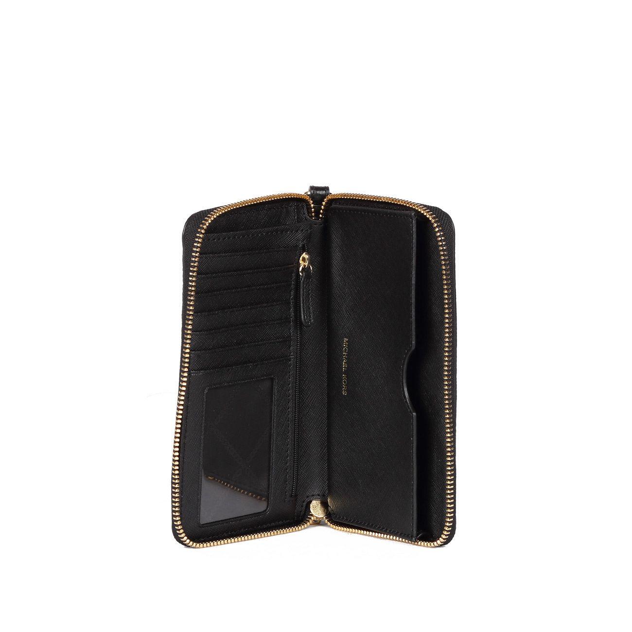 Portafoglio Jet Set Con Phone Case Donna Black 34F9GM9E3L 001BLACK MICHAEL KORS 