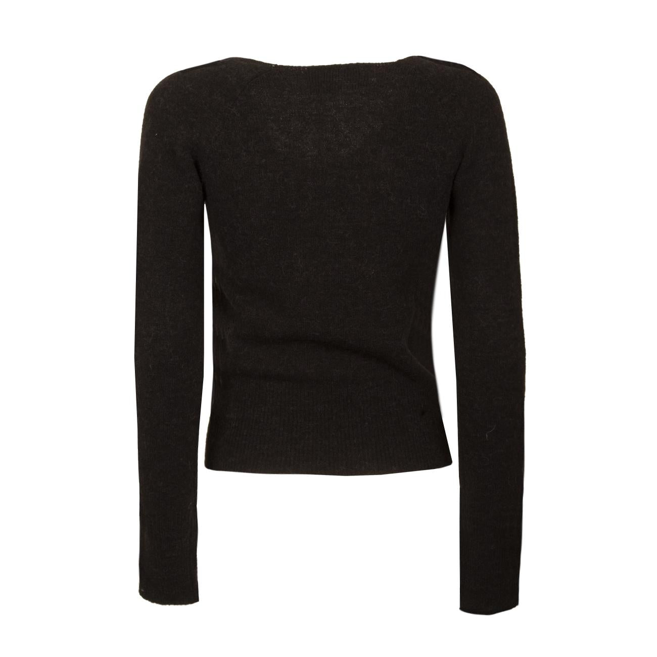 Maglia Scollo A V Donna Nero J3611307 003 NERO JUCCA 