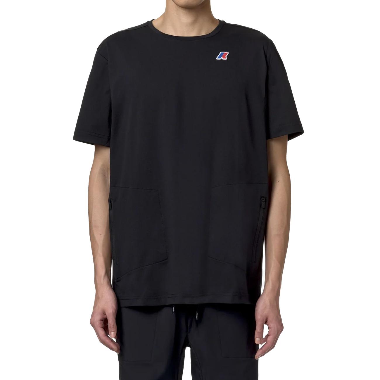 T-Shirt Da Viaggio Seril Travel K1141LW USY BLACK PURE K-WAY 