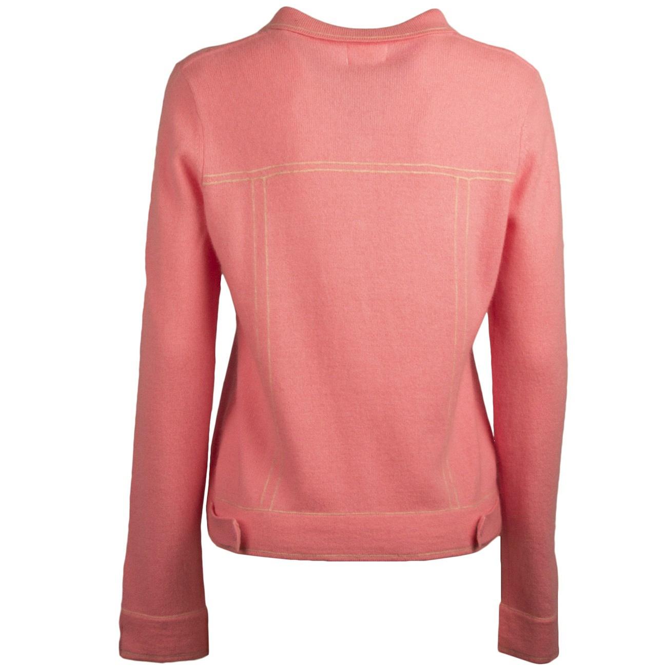 Blouson cardigan con colletto MHE228 53 ROSA ACCESO MA PETITE CAPSULE 