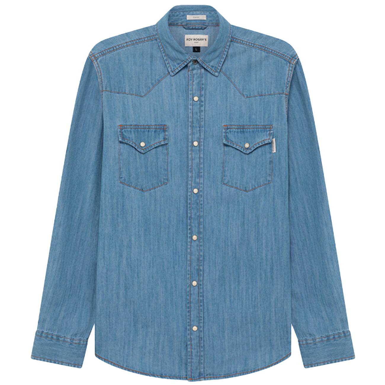 Camicia Martin Sky Stone RRU400CG343162 C0999 STONE DENIM ROY ROGER'S 