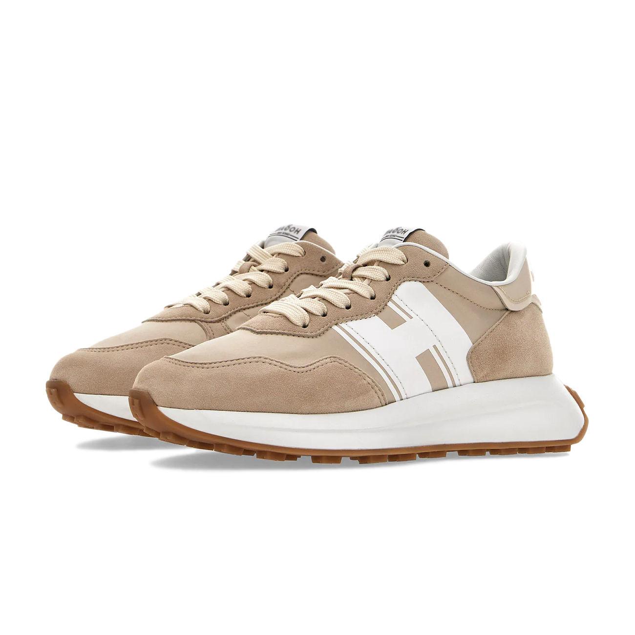 SCARPA D. H641 ALLACCIATO HOGAN HXW6410EV80P3Q0RUJ BEIGE/BIANCO HOGAN 