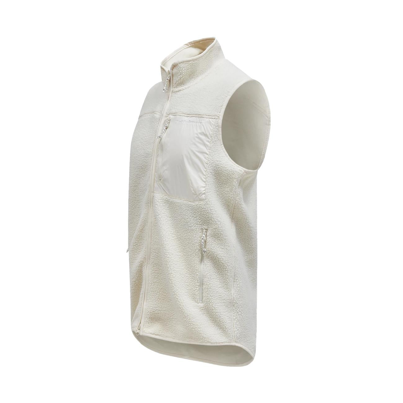 Gilet In Pile Uomo Vintage White G79710 040 VINTAGE WHITE PEAK PERFORMANCE 