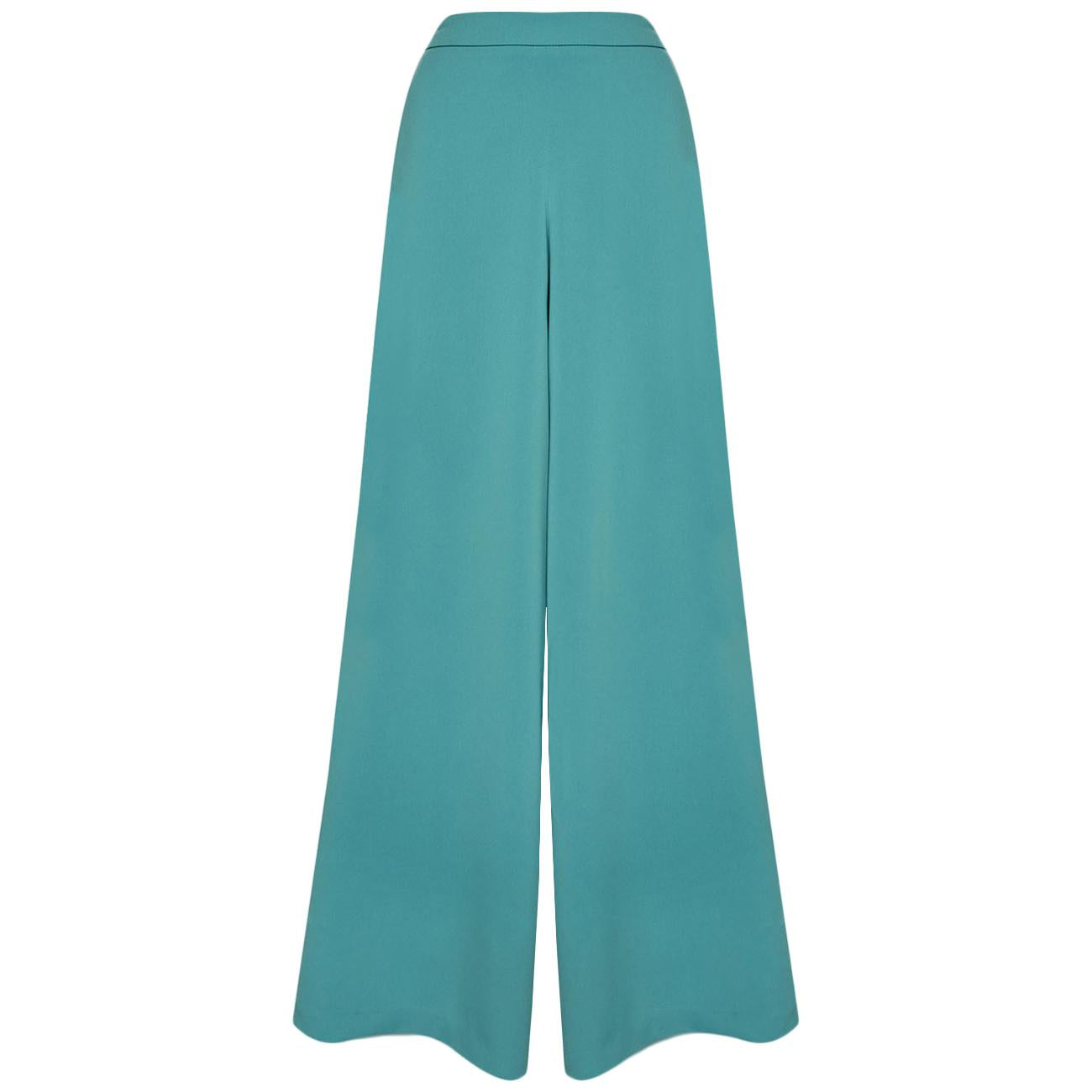 Pantalone Palazzo In Cady P194P000441N B5 GREEN WATER ELENA MIRO' 