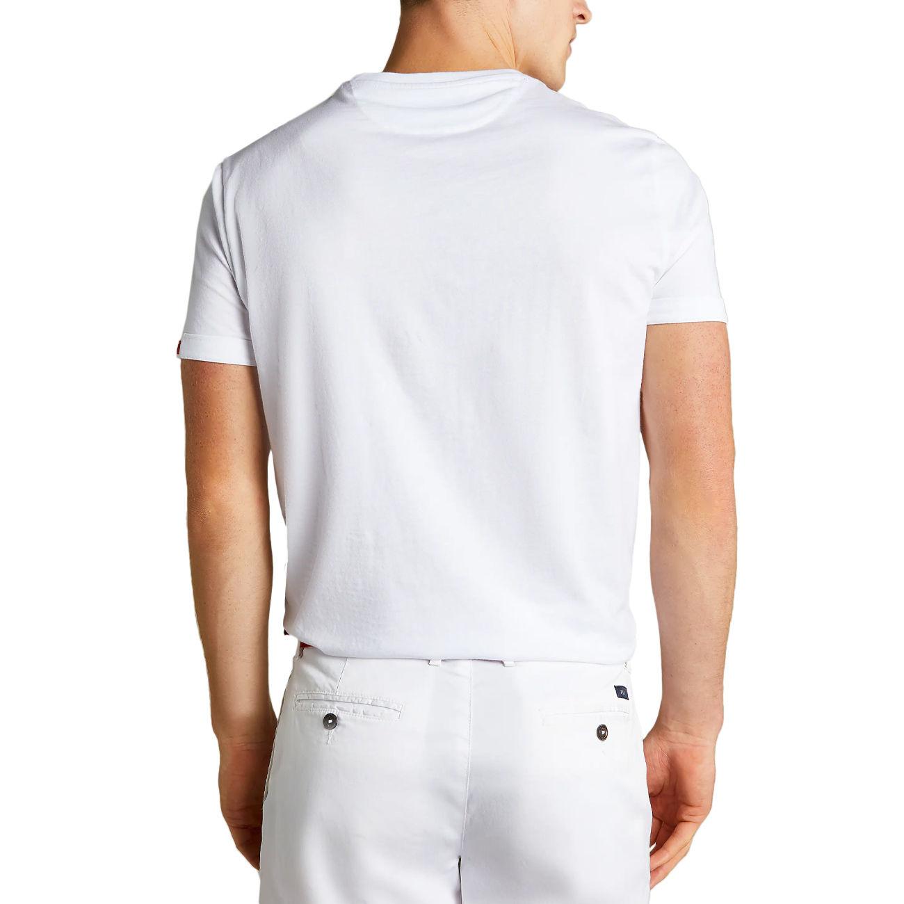 TSHIRT U. TRAVEL FAY NPMB3461330UCXB001 BIANCO/ROSSO FAY 