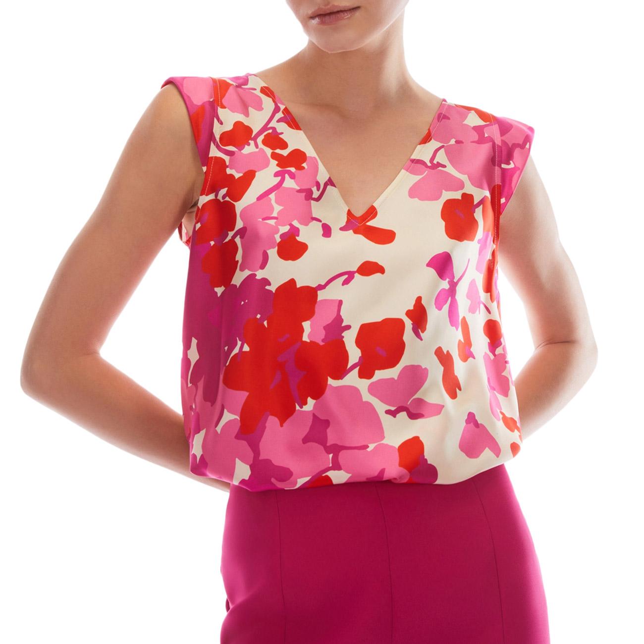 T-Shirt Immerso Donna Fiore Fuxia IMMERSO 2411161132200 001 FIORE FUXIA PENNYBLACK 