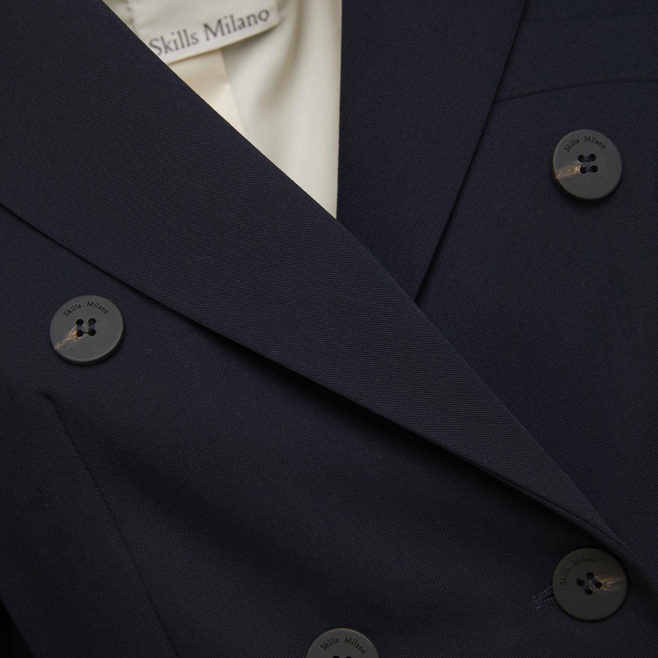 Blazer Doppiopetto W302NAIMA373W721 790 BLU SCURO SKILLS MILANO 