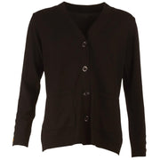 Cardigan Lungo Con Bottoni A Fantasia 255W11902 - DW 029 NERO ANIS WHITE 