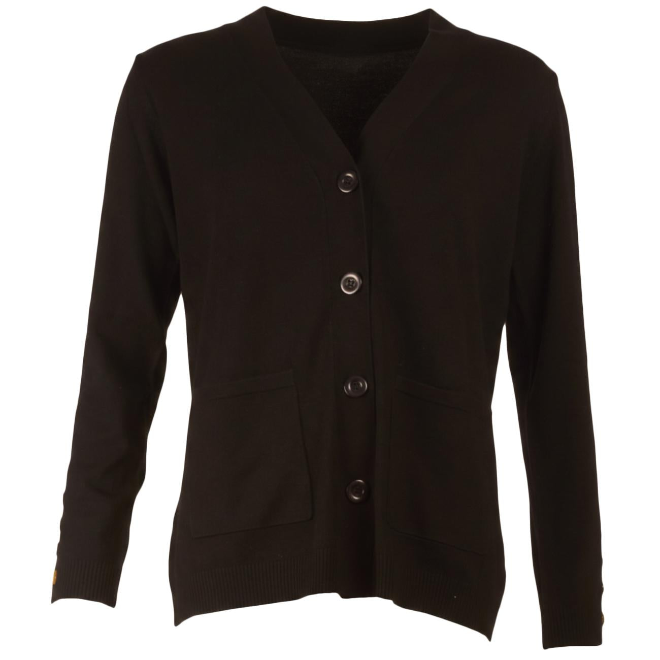 Cardigan Lungo Con Bottoni A Fantasia 255W11902 - DW 029 NERO ANIS WHITE 